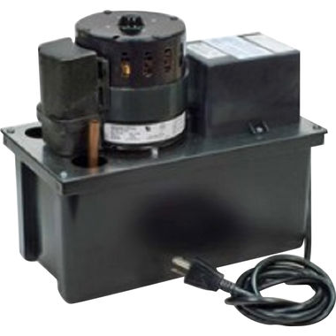 Click here to see Little Giant 553240 Little Giant High-Capacity Condensate Removal Pump, 1/5 HP, 115V, 3.5A, 1 Gallon Tank, Safety Switch, 3/8