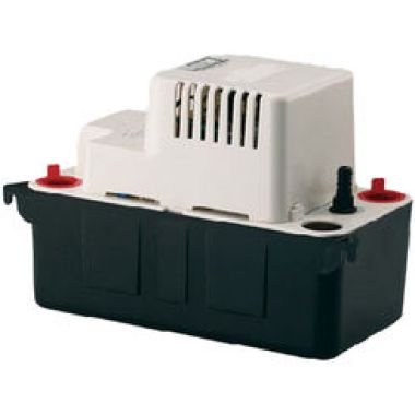 Click here to see Little Giant 554481 Little Giant High-Capacity Condensate Removal Pump with 9.8' Cord, 1/30 HP, 230V, 1/2 Gallon Tank, CE Listed - VCMA-10 (554481)