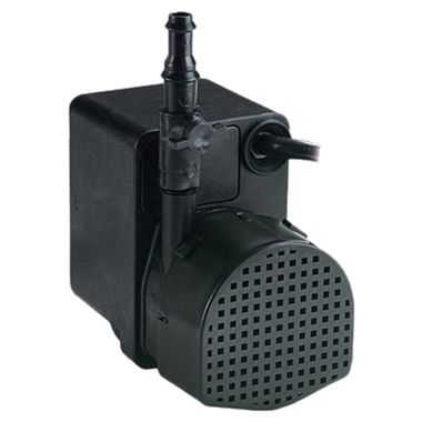 Click here to see Little Giant 566609 Little Giant Direct Drive Water Feature Pump, 1/40 HP, 300 GPH, 115 Volts, 6 ft Cord Length, 1/4-inch Discharge, MNPT - PE-2H-PW 566609