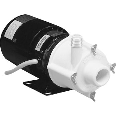 Click here to see Little Giant 581002 Little Giant 3-MD Magnetic Drive Transfer Pump for Mildly Corrosive Chemicals, 1/20 HP, 9.8 GPM, 115V, 105 Watts - 581002