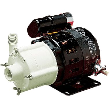 Click here to see Little Giant 583002 Little Giant 5-MD Magnetic Drive Transfer Pump for Mildly Corrosive Chemicals, 1/8 HP, 15.1 GPM, 115V, 200 Watts - 583002