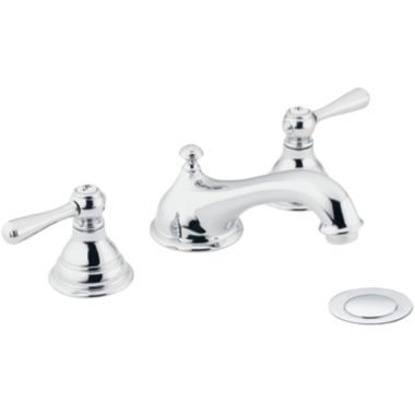 Click here to see Moen T6105 Moen T6105 Chrome Two Handle Low Arc Bathroom Faucet