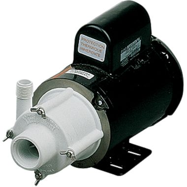 Click here to see Little Giant 584538 Little Giant In-Line Magnetic Drive Transfer Pump for Semi-Corrosive Chemicals, 1/8 HP, 230 V, 61 LPM, Non-Submersible - TE-5-MD-SC (584538)