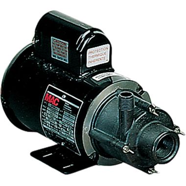 Click here to see Little Giant 584638 Little Giant In-Line Magnetic Drive Transfer Pump for Highly Corrosive Chemicals, 1/8 HP, 230 V, 61 LPM, Non-Submersible - TE-5-MD-HC (584638)