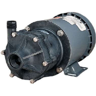 Click here to see Little Giant 585600 Little Giant In-Line Magnetic Drive Transfer Pump for Highly Corrosive Chemicals, 1/3 HP, 230 V, 102 LPM, Non-Submersible - TE-5.5-MD-CK (585600)