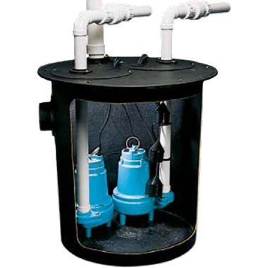 Click here to see Little Giant 14940706 Little Giant Duplex Package, 120 gpm, 1/2 hp, 115 Volts, 20 ft Cord Length, 3-inch Discharge - 10S-DPLX 14940706