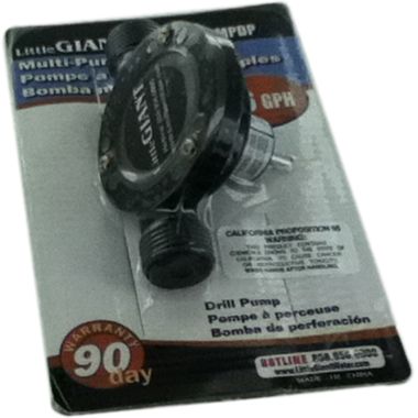 Click here to see Little Giant 14942003 Little Giant MPDP Multipurpose 3/4-inch Drill Pump, 2.6 gpm,  - 14942003