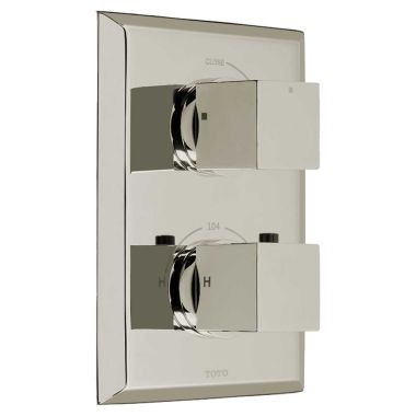 Click here to see Toto TS930C#PN Toto TS930C#PN Polished Nickel Lloyd Thermostatic Mixing Valve Trim, Single Control
