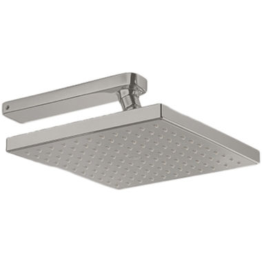 Click here to see Toto TS630A#PN TOTO Upton Single-Spray Shower Head with Shower Arm and Escutcheon, 9in x 9in Spray Face, 2.5 GPM, Polished Nickel - TS630A#PN