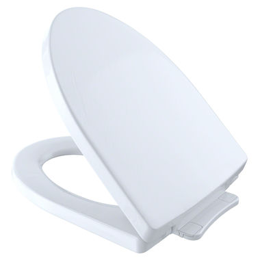 Click here to see Toto SS214#01 TOTO Soiree Elongated SoftClose Toilet Seat, Cotton White - SS214#01