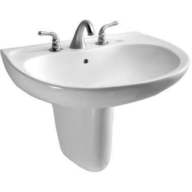 Click here to see Toto LHT241.8G#01 Toto LHT241.8G#01 Supreme 23 x 20 Cotton White Lavatory Sink and Shroud