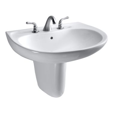 Click here to see Toto LHT241G#11 Toto LHT241G#11 Supreme 23 x 20 Colonial White Lavatory Sink and Shroud