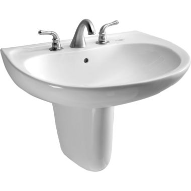 Click here to see Toto LHT242.4G#01 Toto LHT242.4G#01 Prominence 26 x 22 Cotton White Lavatory Sink and Shroud