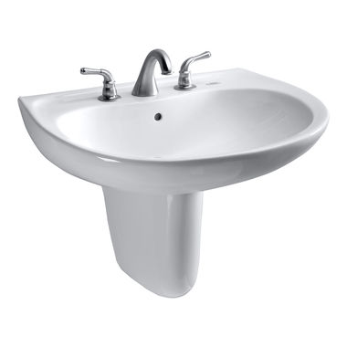 Click here to see Toto LHT242G#11 Toto LHT242G#11 Prominence Wall-Mount Lavatory Sink, Colonial White 