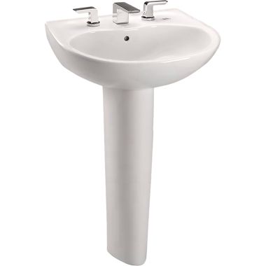 Click here to see Toto LPT241G#11 Toto LPT241G#11 Supreme 23 x 20 Colonial White Pedestal Lavatory Sink