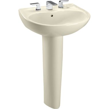 Click here to see Toto LPT242.8G#12 Toto LPT242.8G#12 Prominence 26 x 22 Sedona Beige Pedestal Lavatory Sink