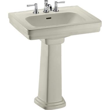 Click here to see Toto LPT530.4N#03 Toto LPT530.4N#03 Promenade 28 x 22 Bone Pedestal Lavatory Sink