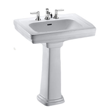 Click here to see Toto LPT530.8N#11 Toto LPT530.8N#11 Promenade 28 x 22 Colonial White Pedestal Lavatory Sink