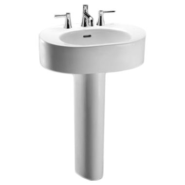 Click here to see Toto LPT790.4#01 Toto LPT790.4 Cotton White Nexus Pedestal Lavatory 4