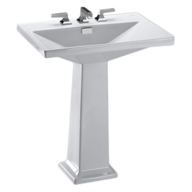 Click here to see Toto LPT930.8#11 Toto LPT930.8 Colonial White Lloyd Pedestal Lavatory 8
