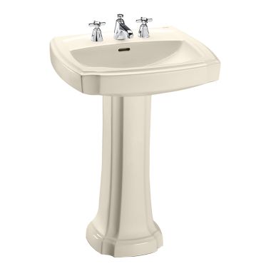 Click here to see Toto LPT972#12 Toto LPT972 Sedona Beige Guinevere Pedestal Lavatory Single Hole--Complete
