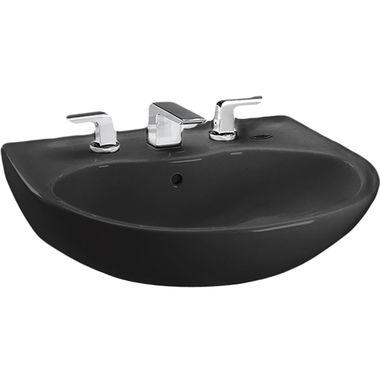 Click here to see Toto LT242.8#51 TOTO Prominence Pedestal Sink Basin - Ebony, 8