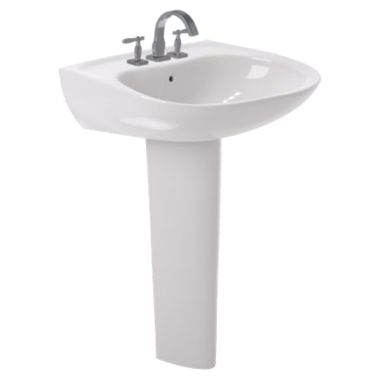 Click here to see Toto LT242G#01 Toto LT242G#01 Cotton White Prominence Single Hole Pedestal Sink Basin