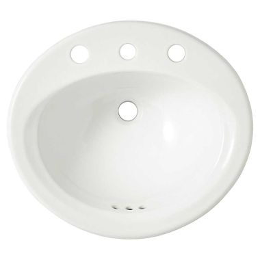 Click here to see Toto LT401.8#01 Toto Self Rimming Lavatory, 8in Centers, Front Overflow, ADA, Cotton White - LT401.8#01