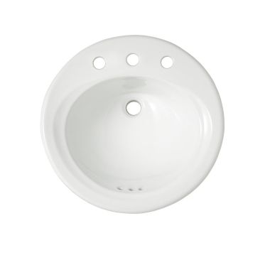 Click here to see Toto LT402.8#01 Toto Self Rimming Lavatory, 8in Centers, Front Overflow, ADA, Cotton White - LT402.8#01