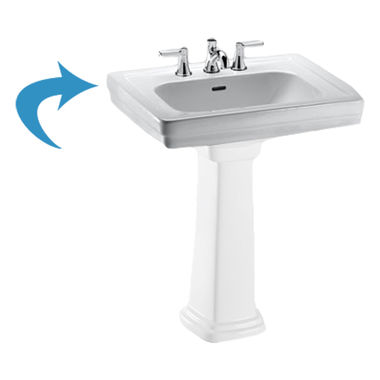 Click here to see Toto LT530.4#11 Toto LpT530.4n Colonial White Promenade Pedestal Lavatory, Sink Only 4