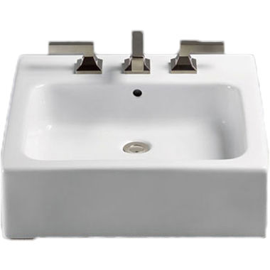 Click here to see Toto LT645G#01 Toto LT645G Cotton White Vessel Lavatory with SanaGloss Single Hole