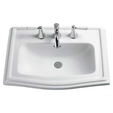 Click here to see Toto LT781.4#03 Toto Clayton Self Rimming Lavatory Sink, 4in Centers, ADA, Vitreous China, Bone - LT781.4#03