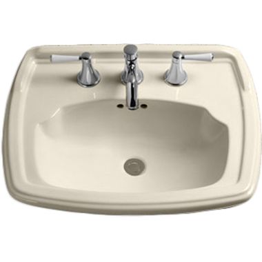 Click here to see Toto LT781.8#12 Toto Clayton Self Rimming Lavatory Sink, 8in Centers, ADA, Rectangular, Vitreous China, Sedona Beige - LT781.8#12