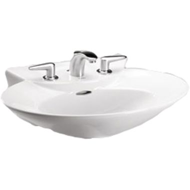 Click here to see Toto LT908#01 Toto lpt908n Cotton White Pacifica Pedestal Lavatory, Sink Only Single Hole