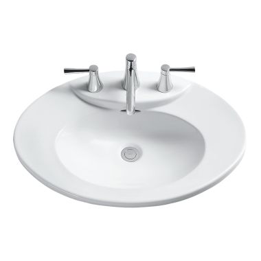 Click here to see Toto LT909#01 Toto LT909 Cotton White Pacifica Self-Rimming Lavatory Single Hole ADA
