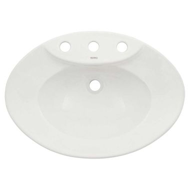 Click here to see Toto LT909.8#01 Toto LT909.8 Cotton White Pacifica Self-Rimming Lavatory 8