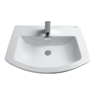 Click here to see Toto LT963#01 Toto Soiree Self-Rimming Lavatory Sink, Single Hole, ADA, Vitreous China, Cotton White - LT963#01