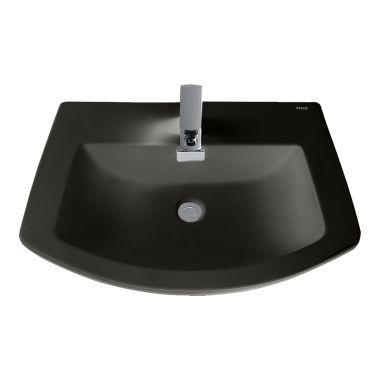 Click here to see Toto LT963#51 Toto Soiree Self-Rimming Lavatory Sink, Single Hole, ADA, Vitreous China, Ebony - LT963#51