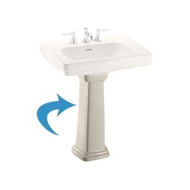 Click here to see Toto PT530N#12 Toto Promenade Pedestal Sink Leg Only, Sedona Beige - PT530N#12