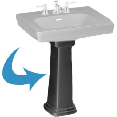 Click here to see Toto PT530N#51 Toto Promenade Pedestal Sink Leg Only, Ebony - PT530N#51