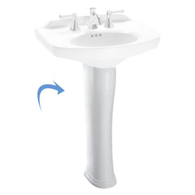 Click here to see Toto PT642#12 TOTO PT642#12 Dartmouth Sink Pedestal Only - Sedona Beige