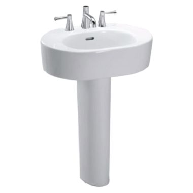 Click here to see Toto PT790#01 Toto PT790#01 Cotton White Pedestal Lavatory Foot Only