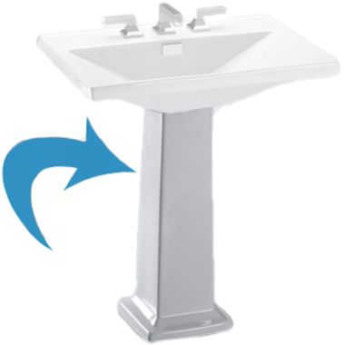 Click here to see Toto PT930#11 TOTO PT930#11 Lloyd Sink Pedestal Only - Colonial White