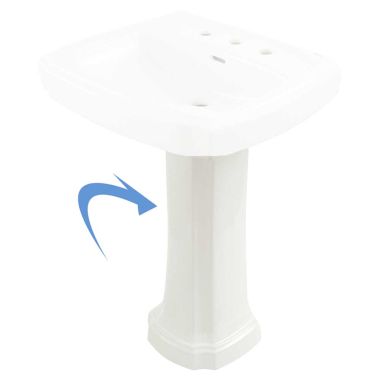 Click here to see Toto PT970#12 Toto Guinevere Pedestal Sink Leg Only, Sedona Beige - PT970#12