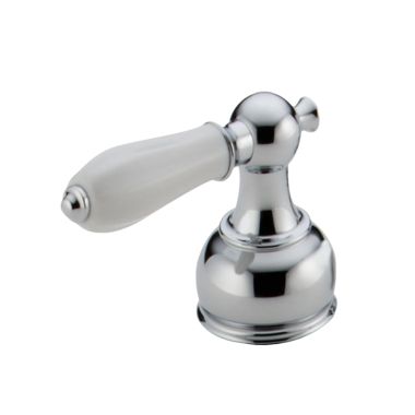 Click here to see Delta H212 Delta H212 Delta Two Porcelain Lever Handle Kit with White Accents (Chrome)