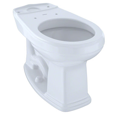 Click here to see Toto C423EFG#01 TOTO Eco Promenade and Promenade Universal Height Round Toilet Bowl with CeFiONtect, Cotton White - C423EFG#01