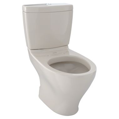 Click here to see Toto CST416M#03 TOTO Aquia II Two-Piece Elongated Dual-Max, Dual Flush 1.6 and 0.9 GPF Skirted Toilet, Bone - CST416M#03