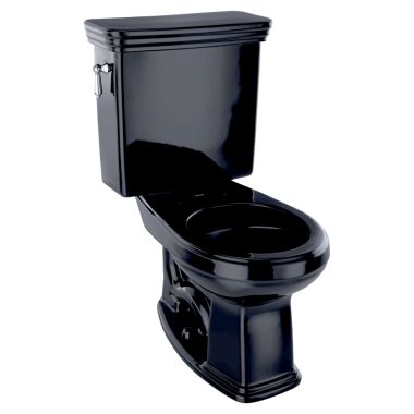 Click here to see Toto CST423SF#51 TOTO Promenade Two-Piece Round 1.6 GPF Universal Height Toilet, Ebony - CST423SF#51