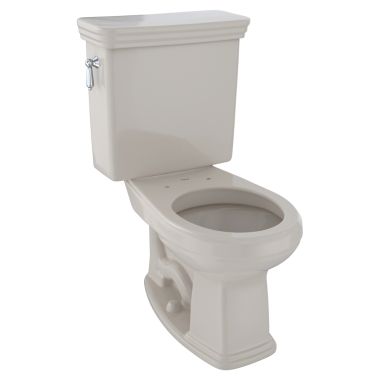 Click here to see Toto CST423SF#03 TOTO Promenade Two-Piece Round 1.6 GPF Universal Height Toilet, Bone - CST423SF#03