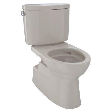 Click here to see Toto CST474CEFG#03 TOTO Vespin II Two-Piece Elongated 1.28 GPF Universal Height Skirted Design Toilet with CeFiONtect, Bone - CST474CEFG#03